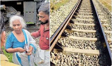 തീവണ്ടിക്കടിയില്‍നിന്ന് എഴുപത്തിയാറുകാരിയായ ശാന്തമ്മയ്ക്ക് അദ്ഭുത രക്ഷപ്പെടല്‍.
