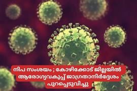 നിപ സംശയം ; കോഴിക്കോട് ജില്ലയിൽ  ആരോഗ്യവകുപ്പ് ജാഗ്രതാനിർദ്ദേശം പുറപ്പെടുവിച്ചു
