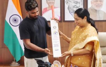 സഞ്ജു സാംസൺ ജനകൗശൽ കേന്ദ്രയുടെ ബ്രാൻഡ് അംബാസഡർ; ഡൽഹി മുഖ്യമന്ത്രിയുമായി കൂടിക്കാഴ്ച നടത്തി